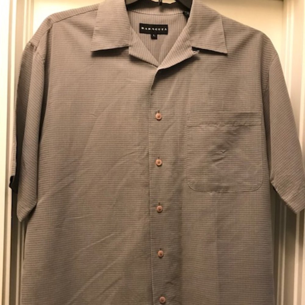 Casual short sleeve button down shirt